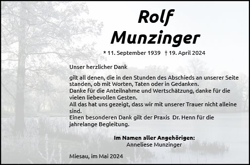 Rolf Munzinger