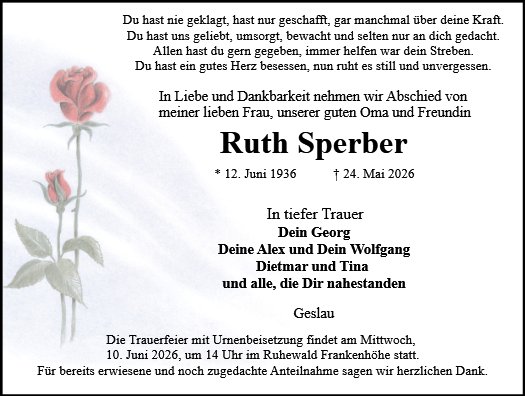 Ruth Sperber