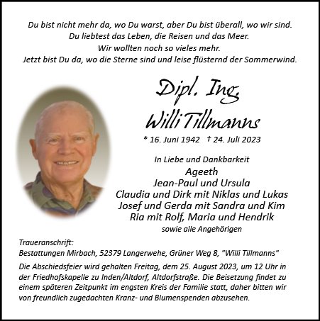 Willi Tillmanns