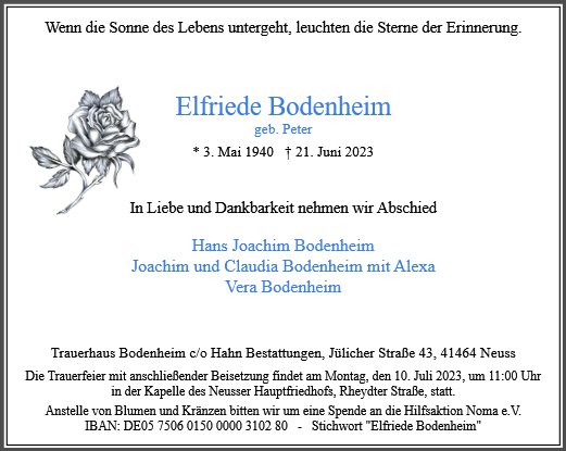 Elfriede Bodenheim