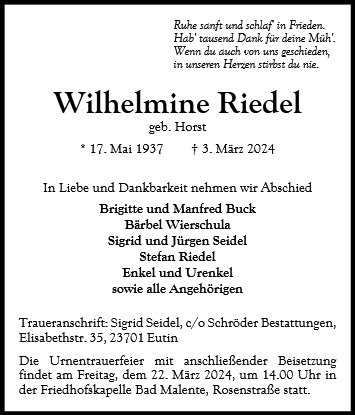 Wilhelmine Riedel