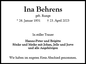 Ina Behrens