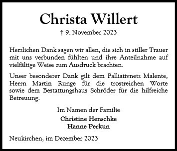 Christa Willert