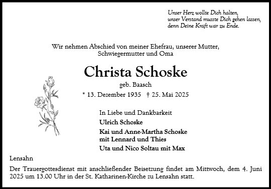 Christa Schoske