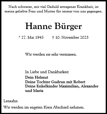 Hanne Bürger