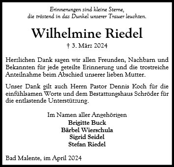 Wilhelmine Riedel