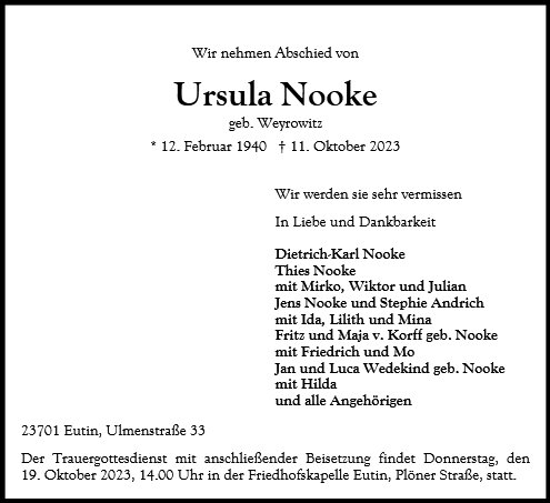 Ursula Nooke