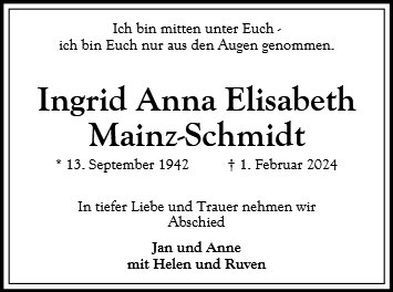Ingrid Mainz-Schmidt