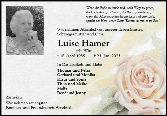 Luise Hamer