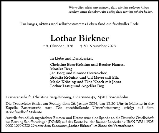 Lothar Birkner