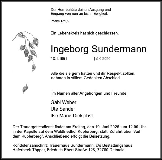 Ingeborg Sundermann