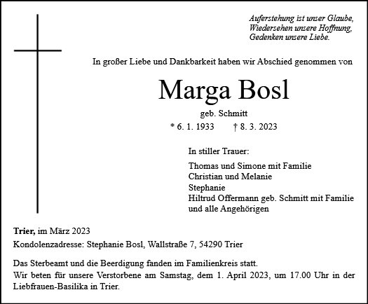 Marga Bosl