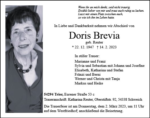 Doris Reuter de Brevia Garcia