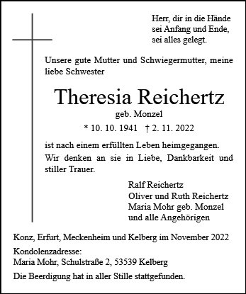 Theresia Reichertz