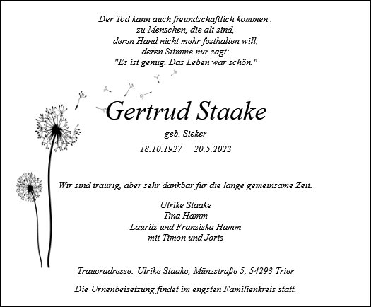 Gertrud Staake