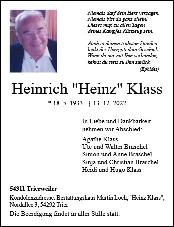Heinz Klass