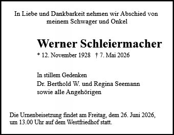 Werner Schleiermacher
