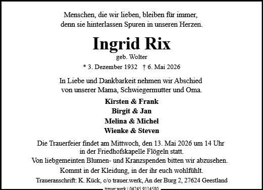 Ingrid Rix