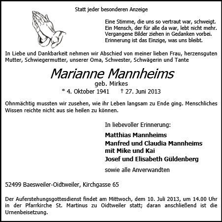 Marianne Mannheims