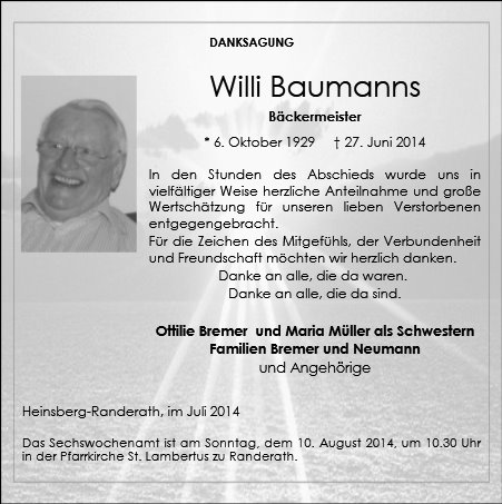 Willi Baumanns