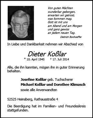 Dieter Koßlar