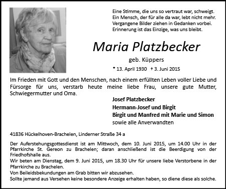 Maria Platzbecker