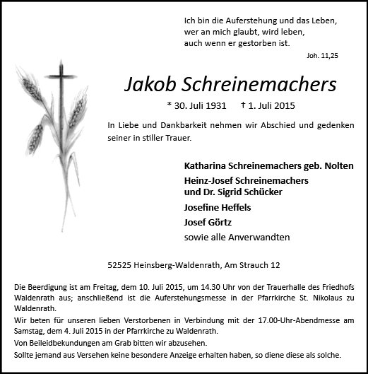 Jakob Schreinemachers