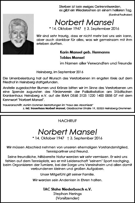 Norbert Mansel