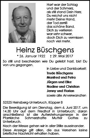 Heinz Büschgens