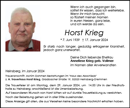 Horst Krieg