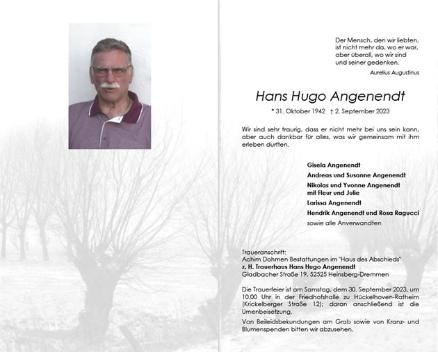 Hans Hugo Angenendt