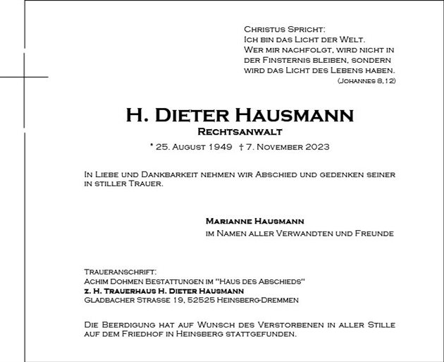 H. Dieter Hausmann