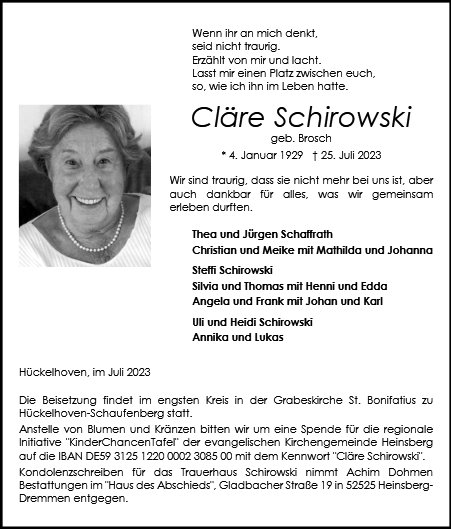 Cläre Schirowski