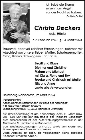 Christa Deckers