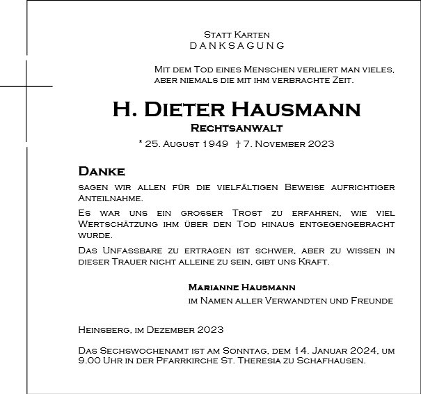 H. Dieter Hausmann