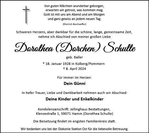 Dorothea Schulte
