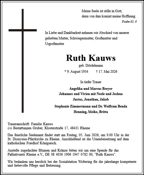Ruth Kauws
