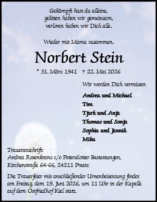 Norbert Stein