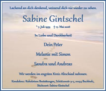 Sabine Gintschel