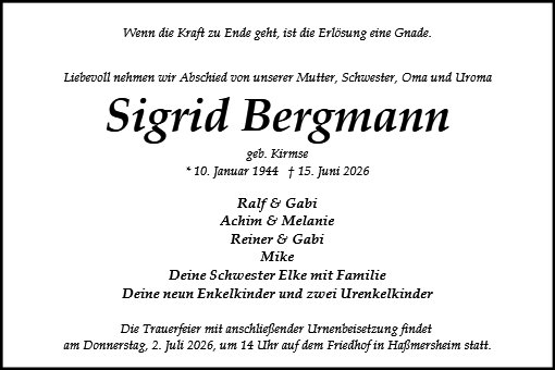 Sigrid Bergmann