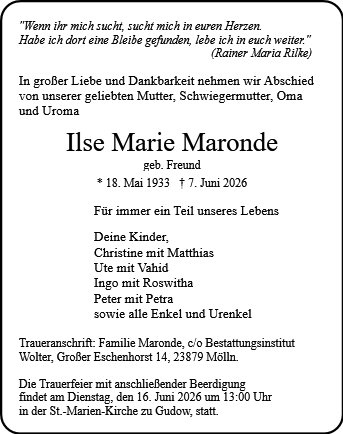 Ilse Marie Maronde