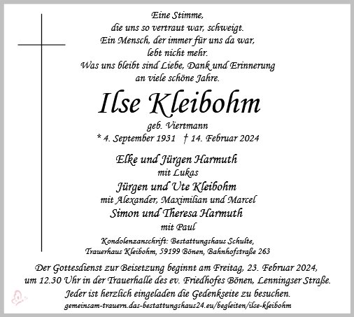 Ilse Kleibohm