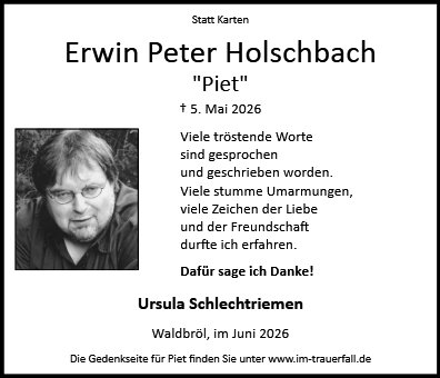 Erwin Peter Holschbach