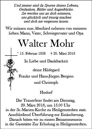 Walter Mohr