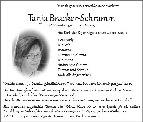 Tanja Bracker-Schramm