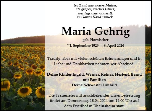 Maria Gehrig