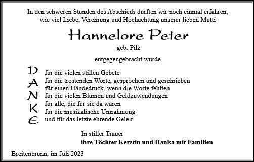 Hannelore Peter
