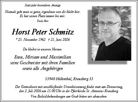 Horst Peter Schmitz