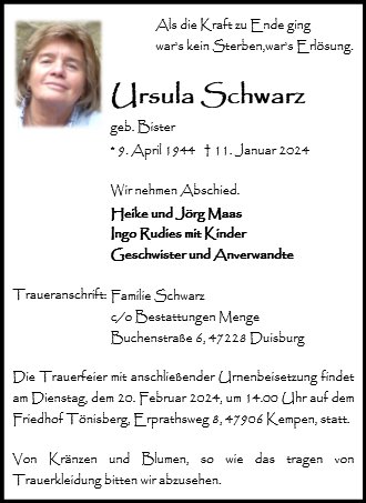 Ursula Schwarz
