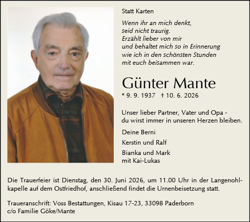Günter Mante